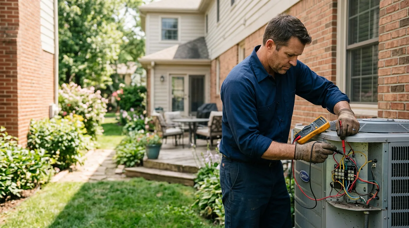 HVAC technician working near Fremont, NE